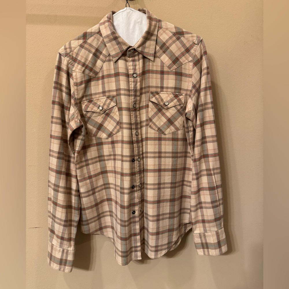 Ralph Lauren Beige Plaid Shirt